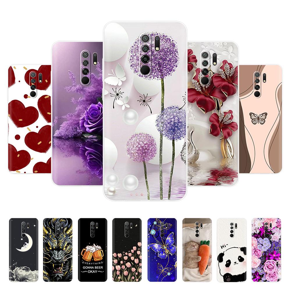 Phone Case For Xiaomi Redmi 9 Cute Panda Phone Cover For Redmi 9 Prime Redmi9 Cases Funda Soft Silicone Protective Back Cover