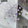 3D  Butterfly Super Flash Bottom Aurora Diamond 3D Nail Decoration Nail Accessories