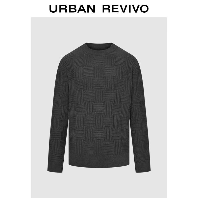 UR 2025 Men s Retro Woven Knit Sweater XS