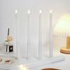 Classic White LED Electronic Candle - Long Rod for Weddings and Western Restaurant Decoration