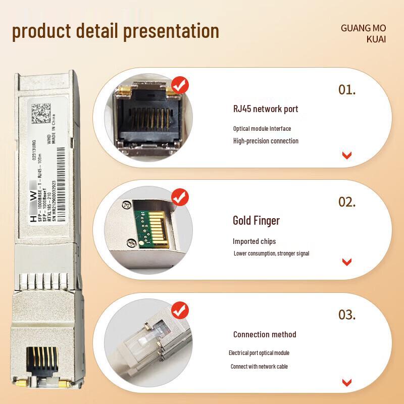 Huawei SFP-GE 1000BaseT RJ45 Electrical Transceiver Module