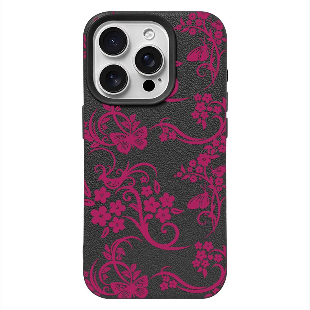 Full Screen White Vine Flowers Phone Case For IPhone 17 Air 16 Pro Max 15 14 13 Plus 12 11 Shockproof Protective Durable Cover