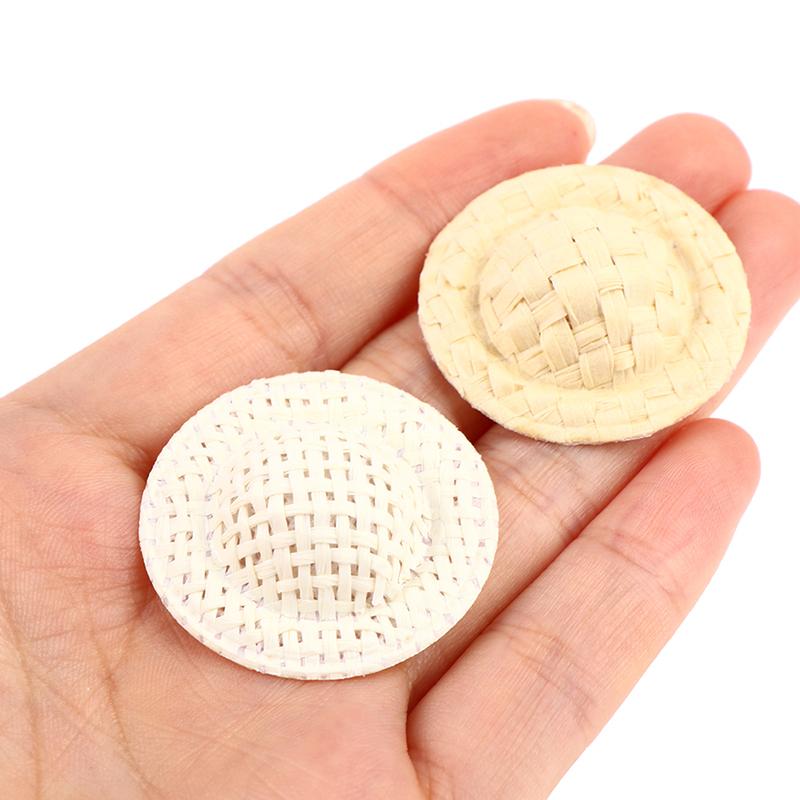 Beige White Mini Paper Hat Diy Doll Accessories Decorative Craft Small Hat
