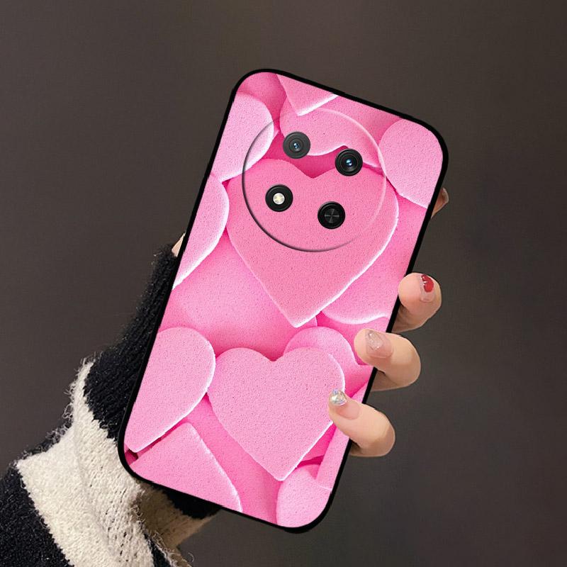 Für Honor X9c 5G X60 Pro 5G Mode Farbe Schild Luxus Silikon Hülle Funda Für Honor X9C 5G X60 Pro 5G Schwarze Rückseite