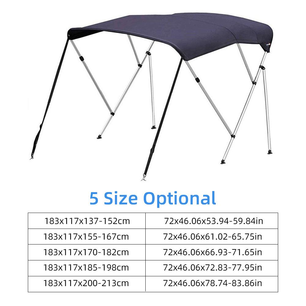 Boat Sun Shade Canopy Perfect for Width of 1-1.4 Meters Yachts Rubber Boats Fishing Boats 600D