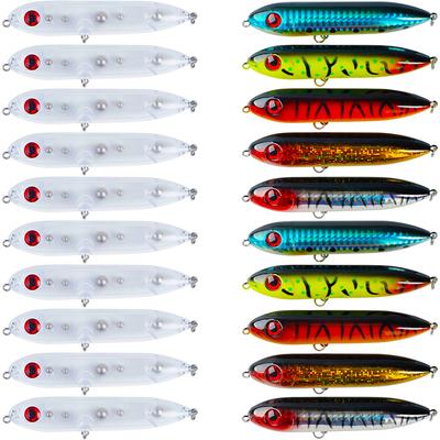 Catfish Rattling Line Float Lure 20Pcs Catfish Rig Float Popper Topwater Fishing Lure for Santee Rig Tackle Fishing Rattle Baits