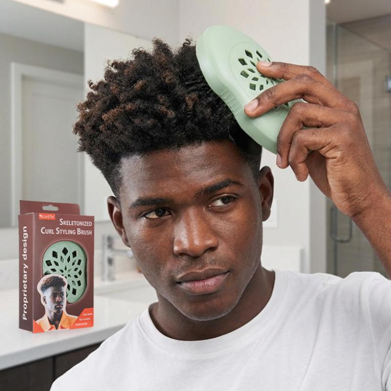 1Pcs Professional Curly African Hair Twist Brush Magic Coil Wave Wave Reusable Dreadlock Afro Hairbrush Curler Hair Styling Tool