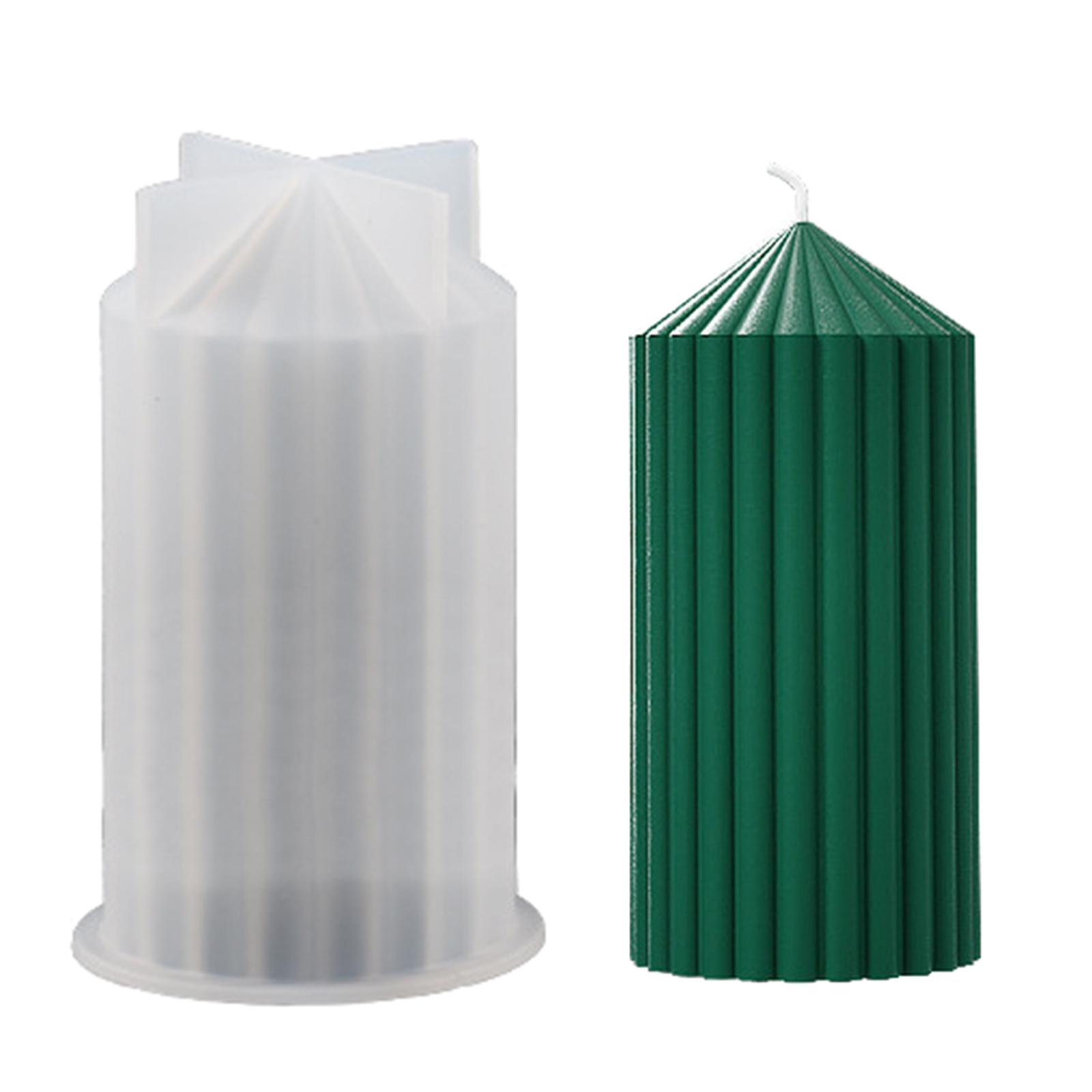 

Цилиндрическая силиконовая форма для свечей для изготовления свечей, колонна, ароматерапевтическая форма для свечей, форма для литья эпоксидной смолы для мыла A