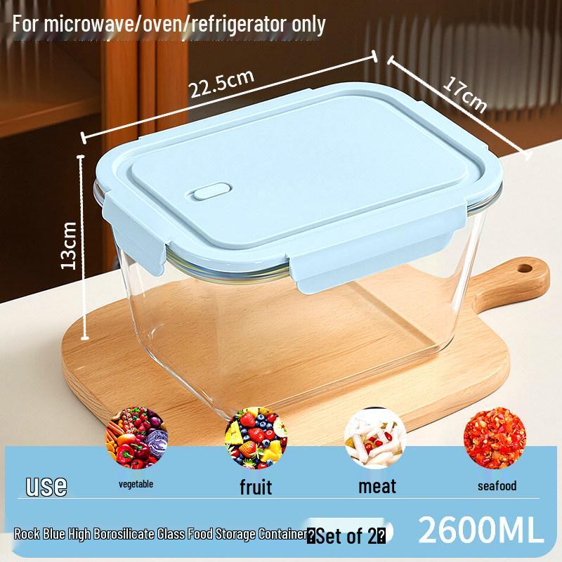 Glass Kimchi Jar with Lid - Sealed Pickled Radish Container