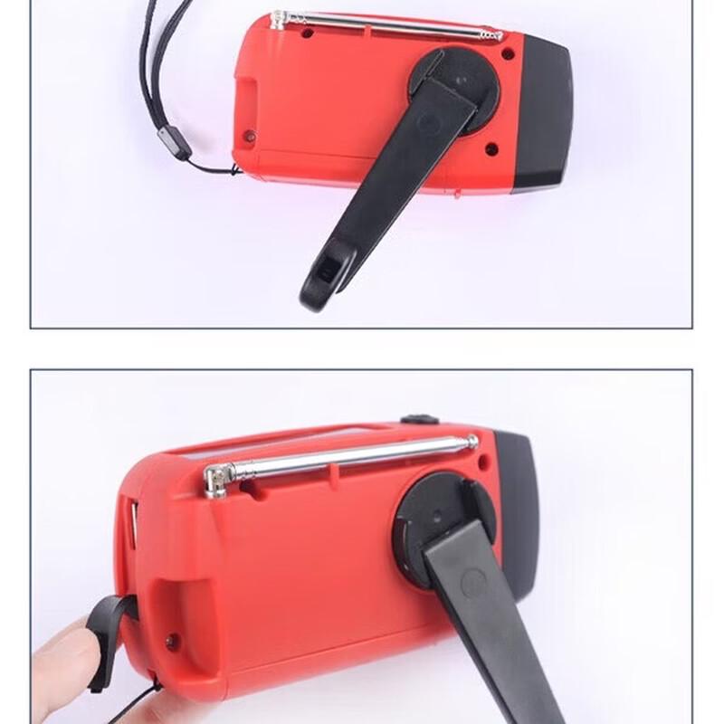 Jujingyang Handkurbel Solar Notfallradio Taschenlampe