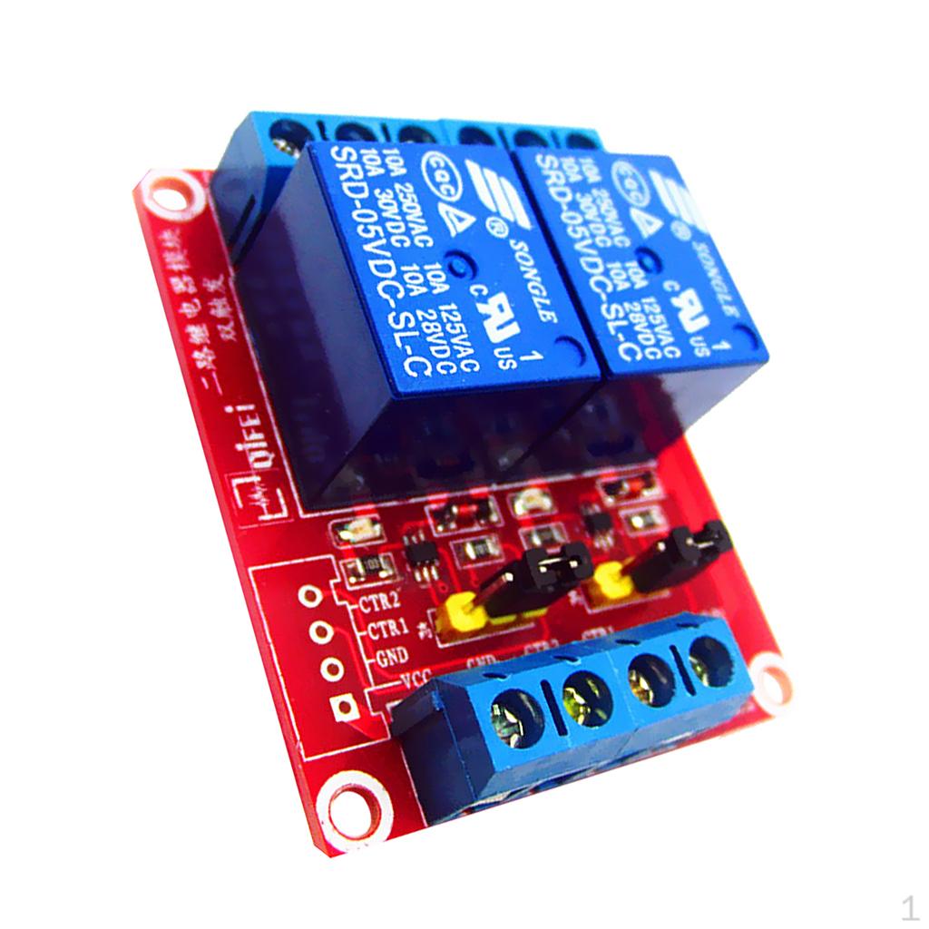 Electronic 24V 2 Channel Relay Module Board with Level for
