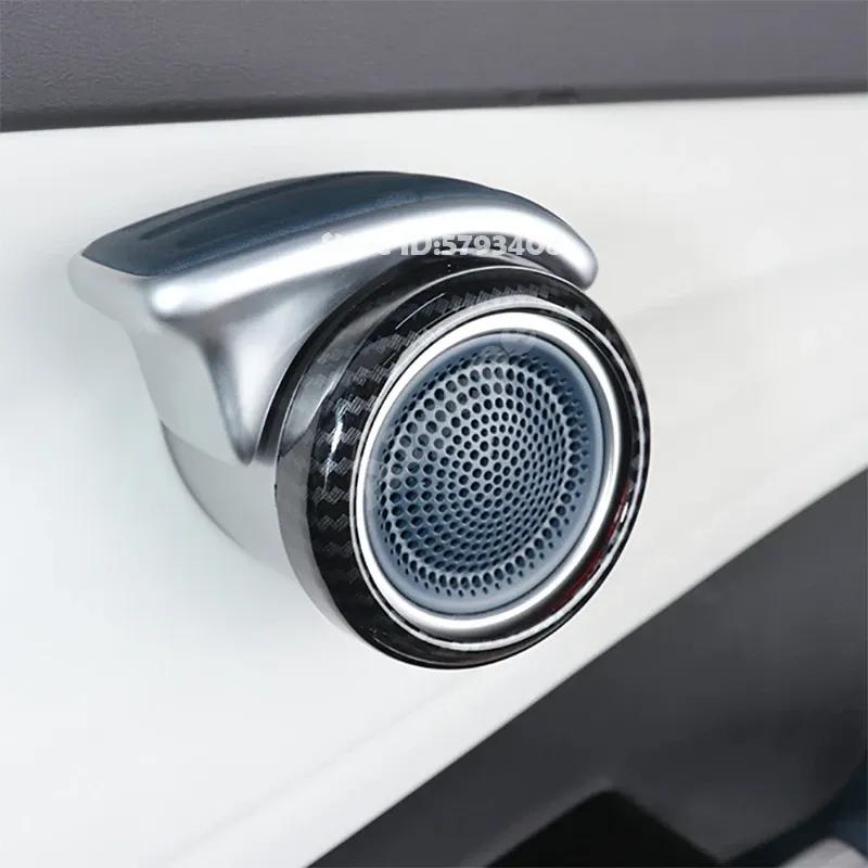 For BYD  ATTO 3 YUAN PLUS   ABS 4-door Speaker Ring Cover car door Audio Sound Frame Loudspeaker Sticker Trim