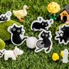45 Stück Schwarze Katze Boxed Sticker Niedlich Cartoon Kawaii Stil Journal Scrapbook DIY Dekorationsmaterialien