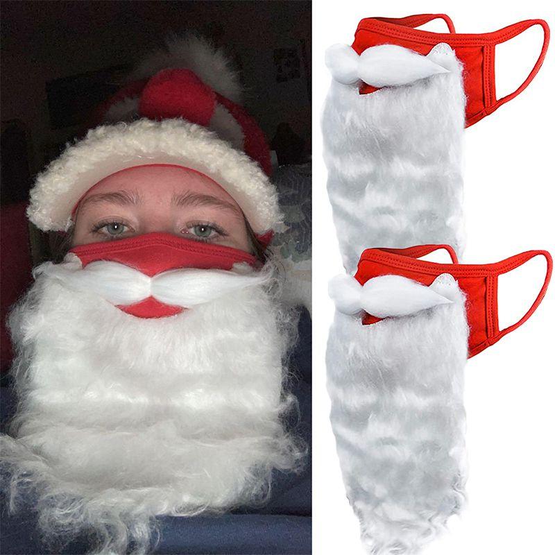 Soft And Breathable Adult Unisex Funny Santa Claus Beard For Xmas Cosplay
