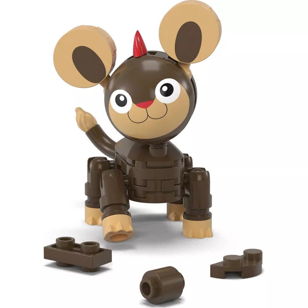 MEGA Pokemon Litleo Building Toy Kit, Movable Action Figures (44 Pieces), Plastic for Kids