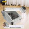 Stainless Steel Extra Large Cat Litter Box with Elevated Slope