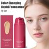 Fond de teint liquide changeant de couleur Nu naturel Lumineux Respirant Efficace Maquillage visage Correcteur Imperméable Ajuste Hydrate