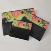 WTEMPO Elegant Floral Gift Handbags with Ribbon Bow Paper Bags with Handles for Flowers Dolls Gifts Simple Shopping Bags Universal Packaging Bags