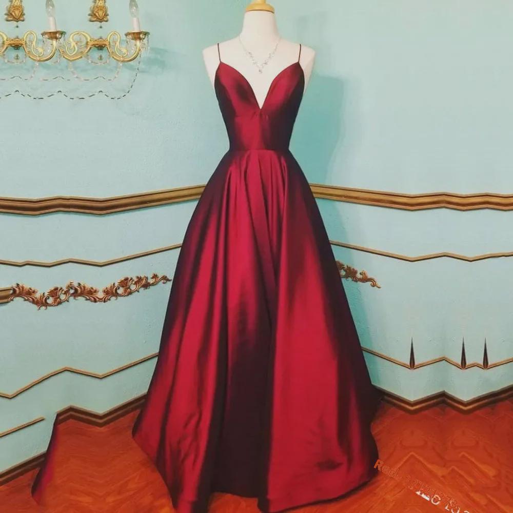 Rochie de primăvară/vară 2025, europeană și americană, sexy, cu decolteu în V, cu bretele