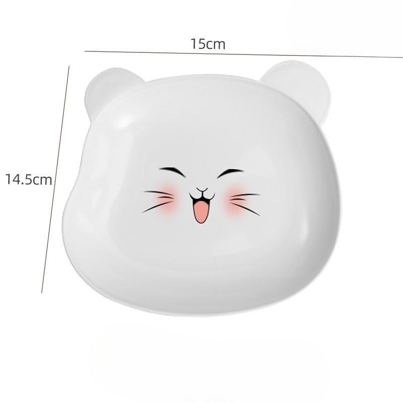 Cartoon Small Plates with Bases Garbage PlatesSquare Dried Fruit Plates Small Dishes