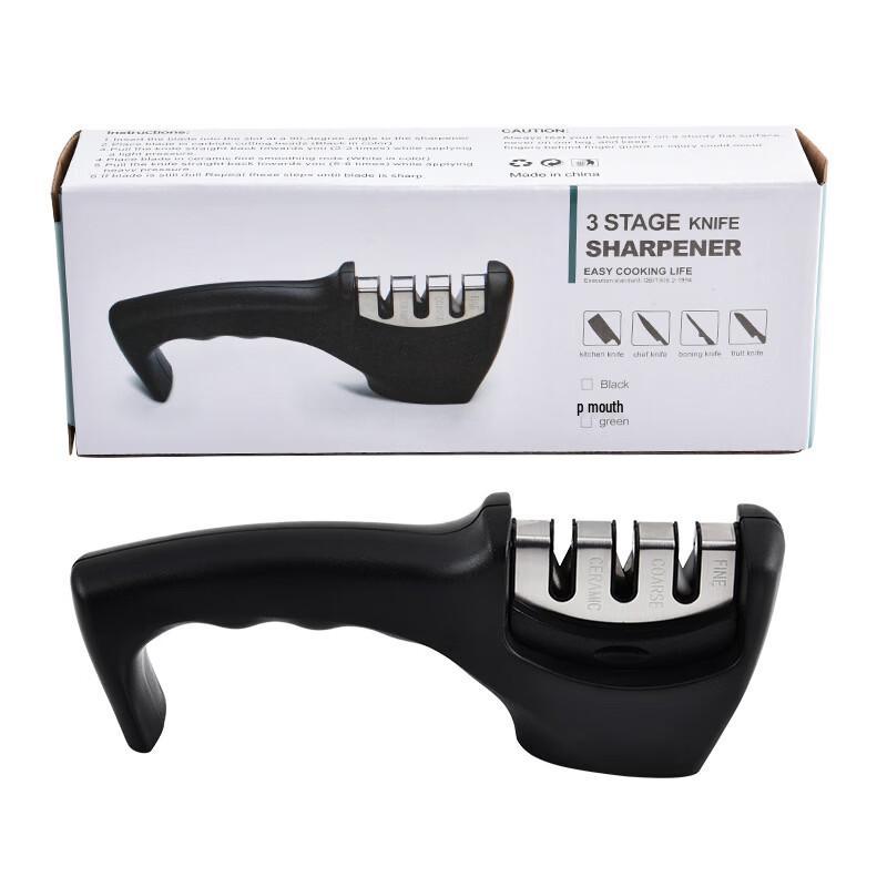 

ZISIZ 3-Stage Multi-Function Manual Kitchen Knife Sharpener