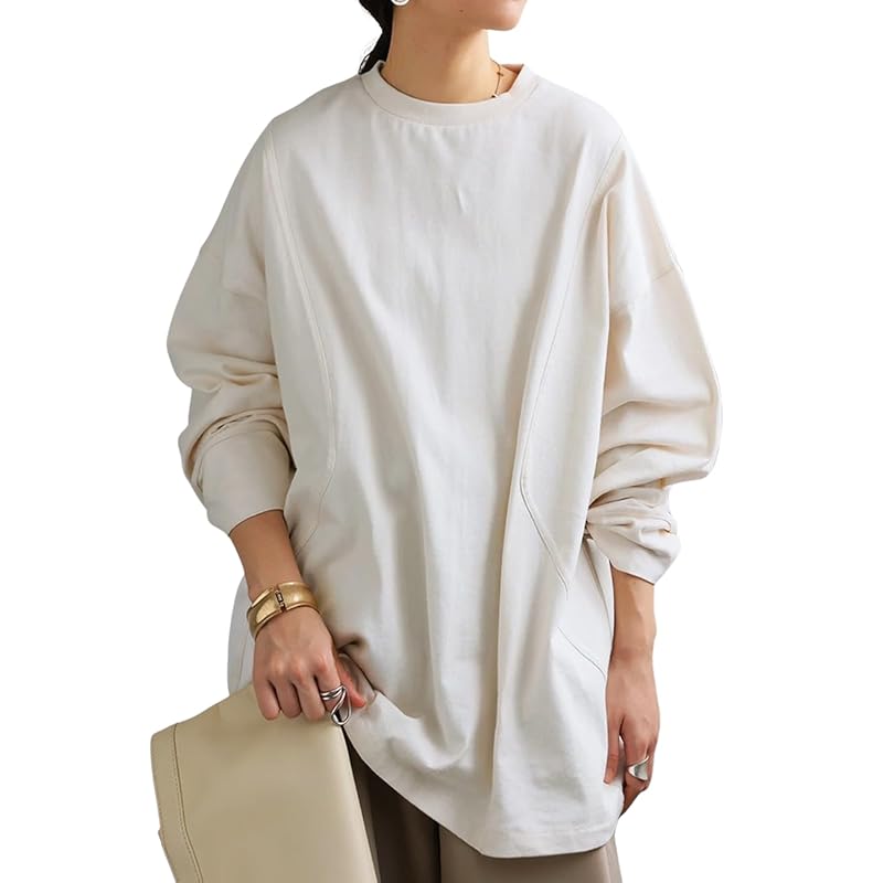 

[antiqua] [Antica] big silhouette Ron T ladies 100% cotton ZA-00240 Onesize 03 white