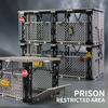 Military Prison & Exclusion Zone Trap Block Set - DIY Building Toys, Perfect for Halloween!