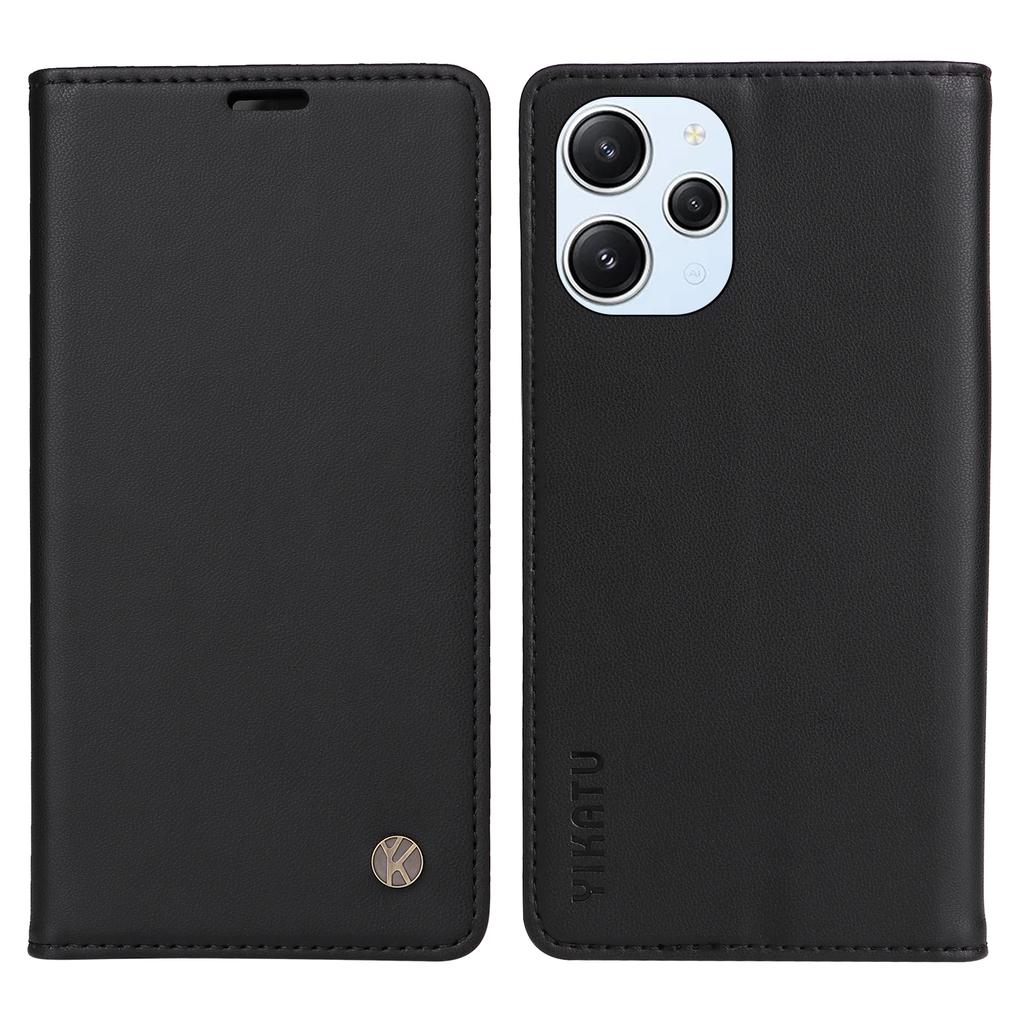 YIKATU YK-001 For Xiaomi Redmi 12 4G/5G (Global)/Poco M6 Pro 5G Leather Case Wallet Phone Cover