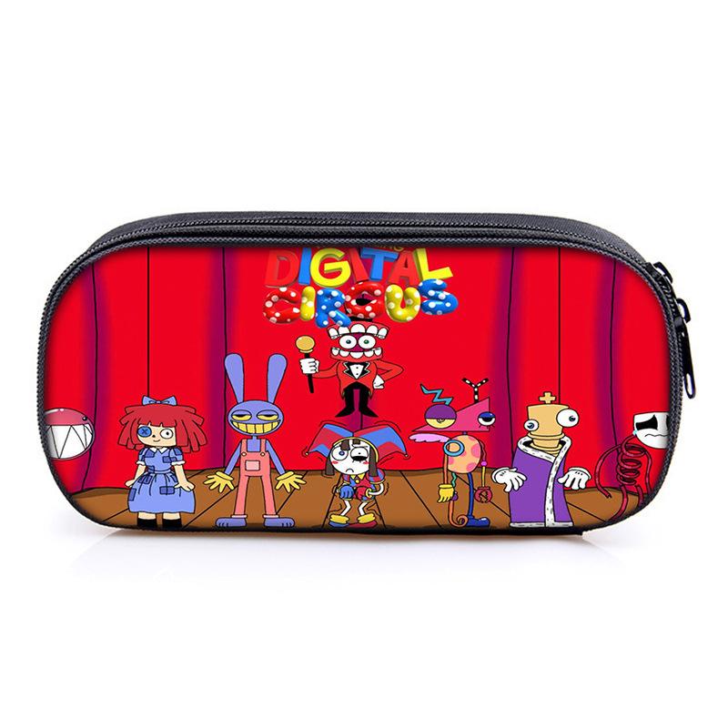 Circus The Amazing Digital Circus Compartment Pencil Case Student Children'S Stationery Case Pencil Case