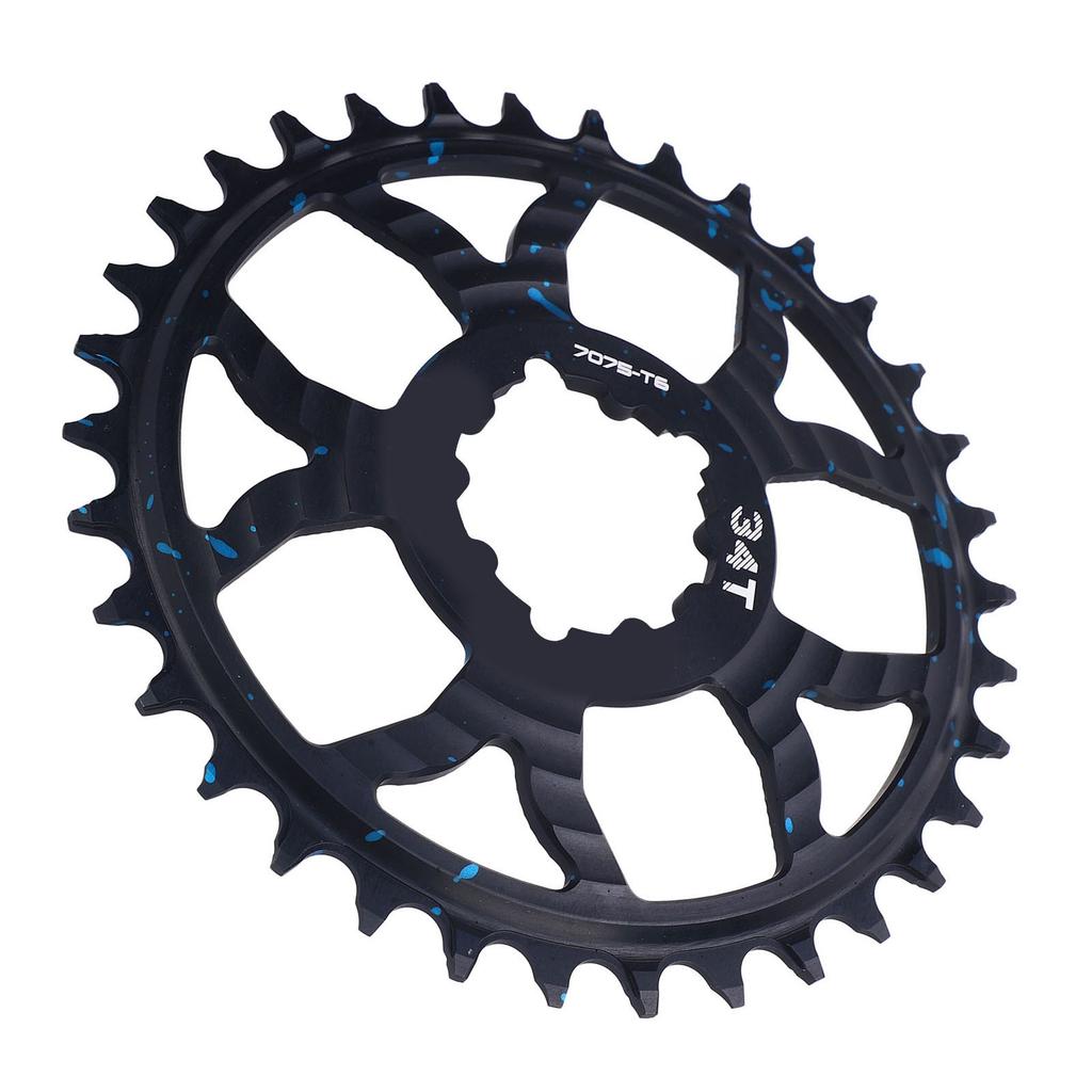 34T Bike Chainring 7075 Aluminum Alloy Positive Negative Tooth Round Chainwheel for GXP Road Bikes
