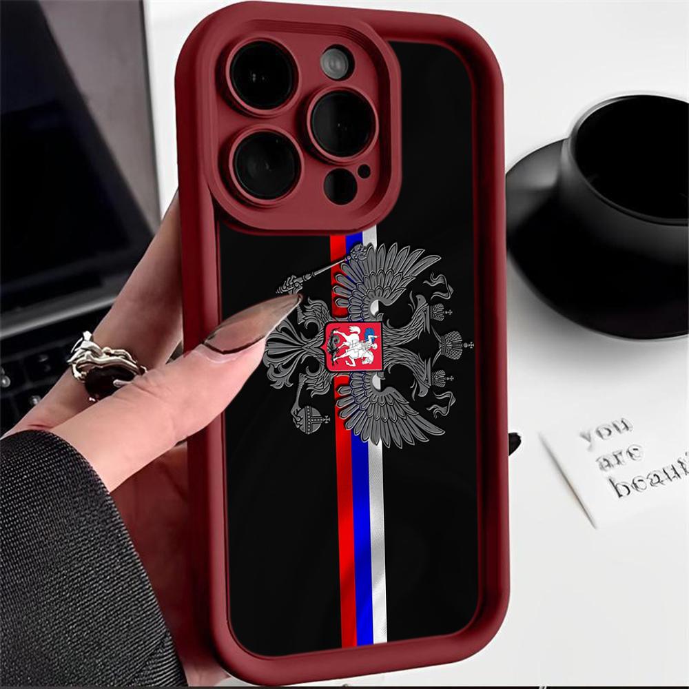 

LZ15 Герб России дизайн силиконовый чехол для телефона Infinix Smart 9 Hot 40i Tecno Camon 20 Moto G22 G30 OnePlus Google Pixel 9 противоударный чехол задняя крышка Google Pixel 9 5G