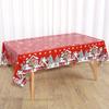 Christmas Tablecloth Santa Claus Tablecover Christmas Decorations for Home 2025 Navidad Noel New Year Gifts Dining Table Cover