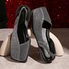 Large-size Vintage Chic Sandals with A Unique Design, A Niche Style, 2026 New Model, Closed-toe, Thick Heel, Women's Foreign Trade Wholesale