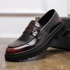Big-headed Leather Shoes In Spring and Autumn Men Pedal Lazy People Laughing Business Formal Wear Groom Wedding Shoes