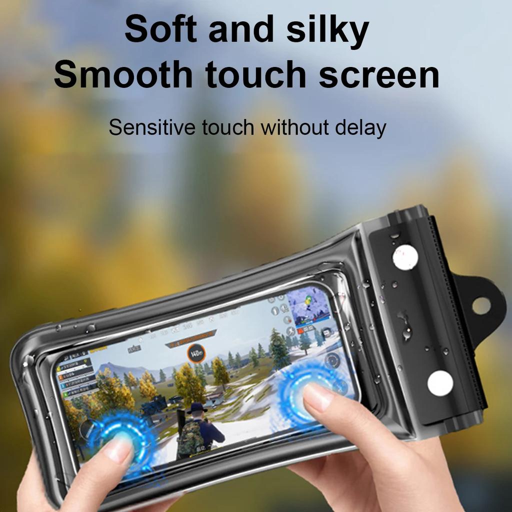 Underwater Phone Protector Touchable Waterproof Transparent with Lanyard Case for Swimming&Diving Universal Sealed CellPhone Bag