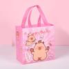 Cartoon Shopping Bag 9x9x4Inch Nonwoven Fabric Bags with Handle Carring Bag For Wedding Bridal Showers Retail Packaging
