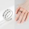 6 Pcs Women Anxiety Relief Rings Anti Stress Spinner Ring With Beads Calming Fidget Jewelry For Emotional Regulation