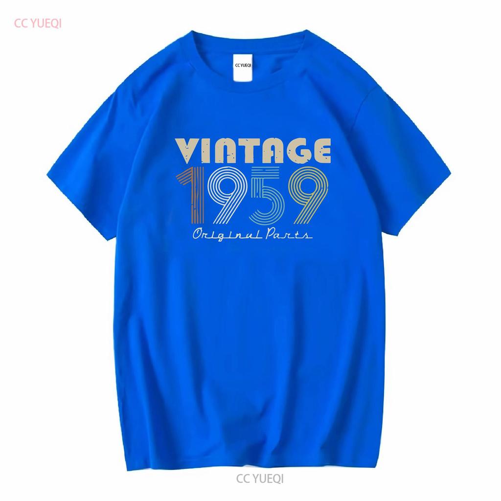 Vintage Original 1959 Birthday S Premium T Shirt vintage Washed fashion Top For Everyday Wear Stylish homme Stretched Versatile