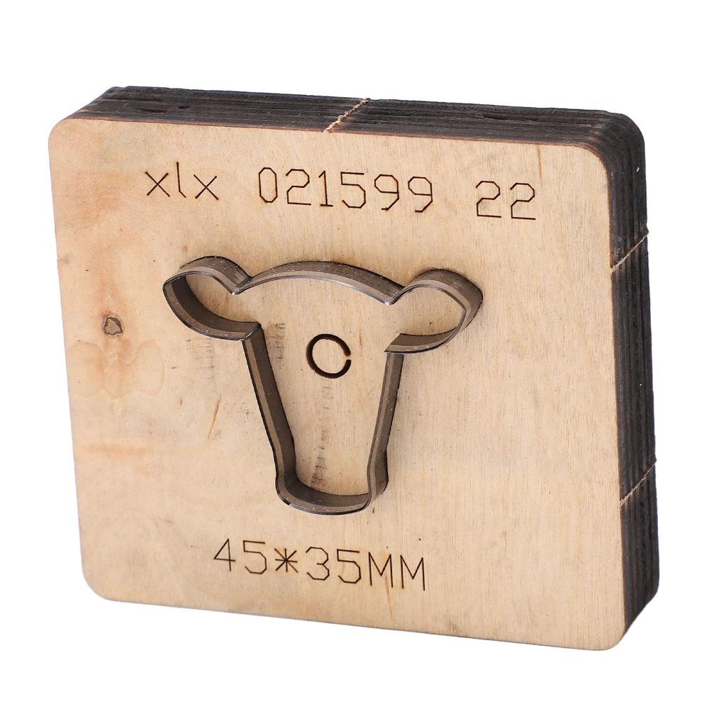Bull Head Shape Leather Cutting Die Alloy Steel Craft Tool DIY Punch Cutter  For Leather Craft