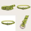 Summer Womens Fashion Belt With Animal Print And Alloy Closure For Office And Outings