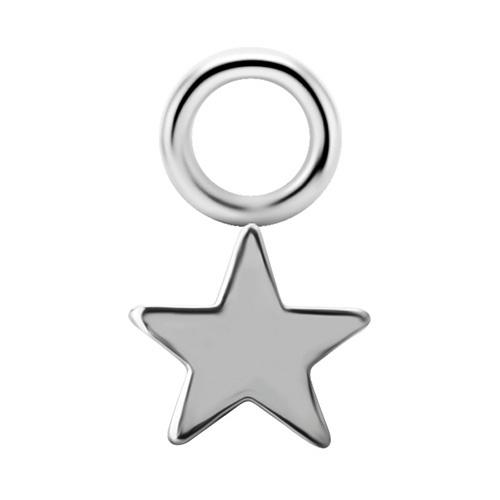 Charm in Titanio - Stella - Argento - D-059