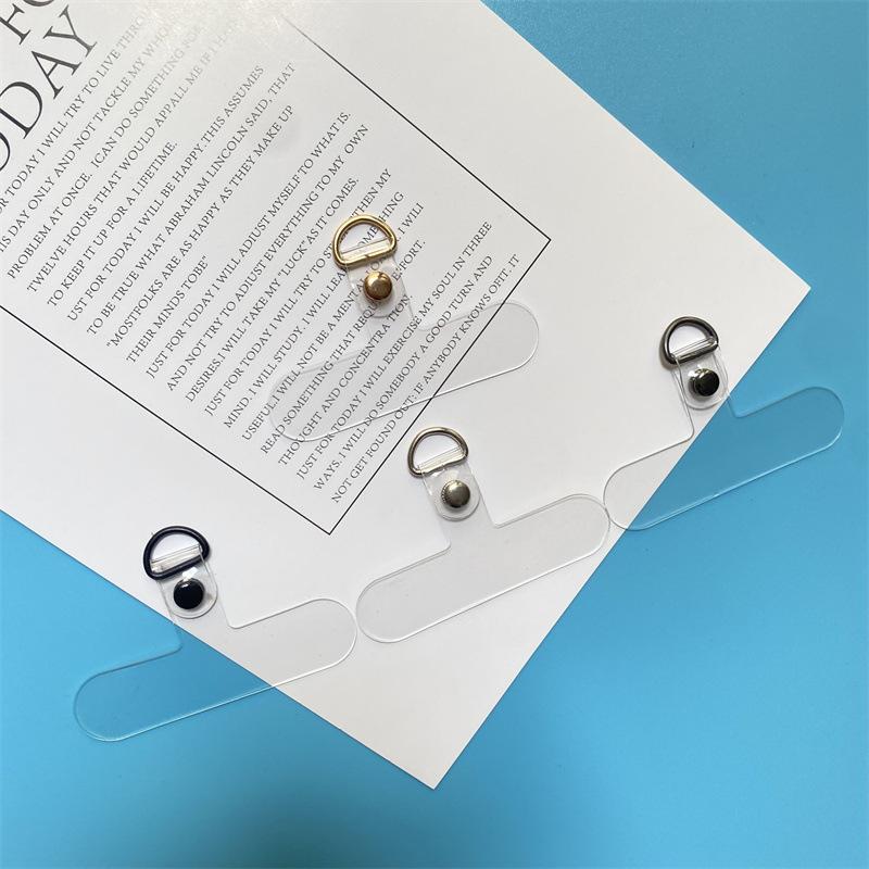 10/5PCS Universal Clear Mobile Phone Lanyard Clip Gasket Flexible Tether Tabs Cellphone Anti-loss Hanging Strap Patch Cord