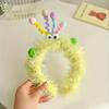 1pc Cute Monster Plush Headband For Women Funny Cartoon Hairband For Face Washing And Birthday Adorable Twisted Stick Punk Style Daily Hair Accessory
