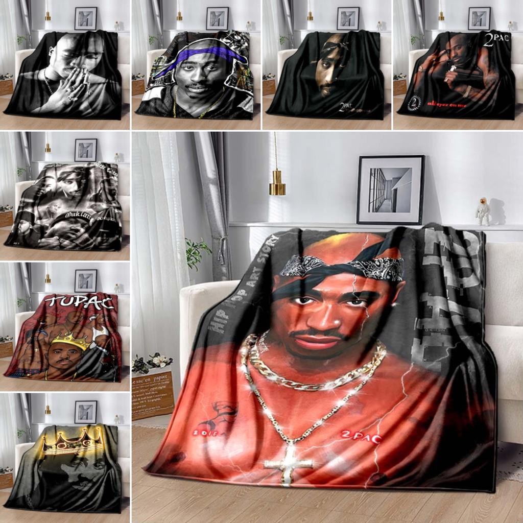 Rapper Eminem Tupac 2pac Hip-Hop Musica Rap God Coperta, Morbida Coperta Plaid per Casa Camera da Letto Letto Divano Picnic Viaggio Copertura Regalo