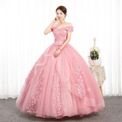 Bridal Dress In White Temperament Style Wedding Lace Embroidery Large Size
