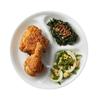 Round Divided Lunch Plate 8.5 Inch Winter Frost 3 Sections Easy Clean Microwave Dishwasher Safe Classic White Home Dining