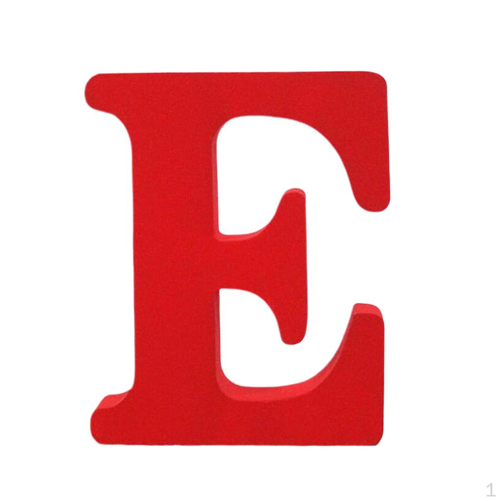 1 Stück Holzdekor Rote Englische Buchstaben Alphabet Wandbehang Zuhause