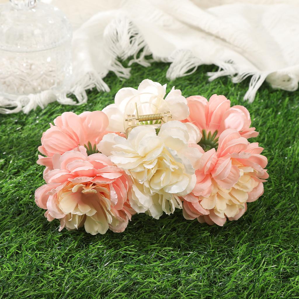 AWAYTR Phalaenopsis Orchidee Haarklammer Blume Haifischklemme Damen Retro Blumig Übertrieben Hochzeit Party Haarspange Haarschmuck