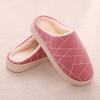 Autumn and winter simple hotel slippers women's thick-soled home indoor couple mao shoes men's warm home cotton slippers winter