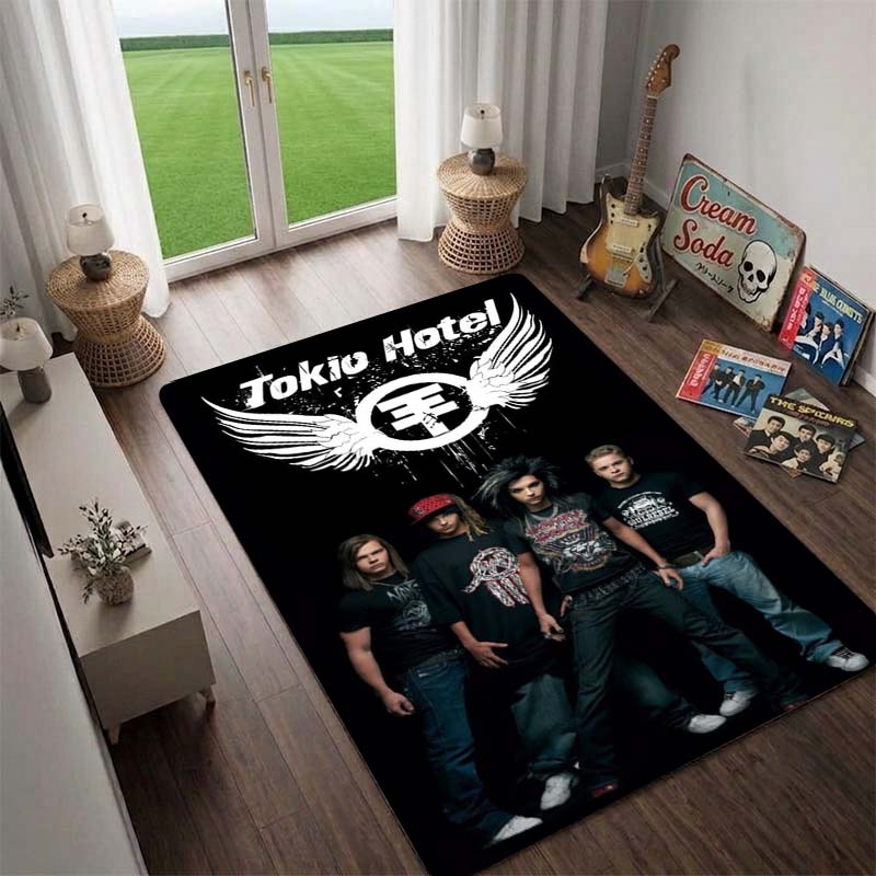Germany Tokio Hotel Rug, Floor Mat for Computer Chair, Doormat,Living Room Rug, Bedside Carpet
